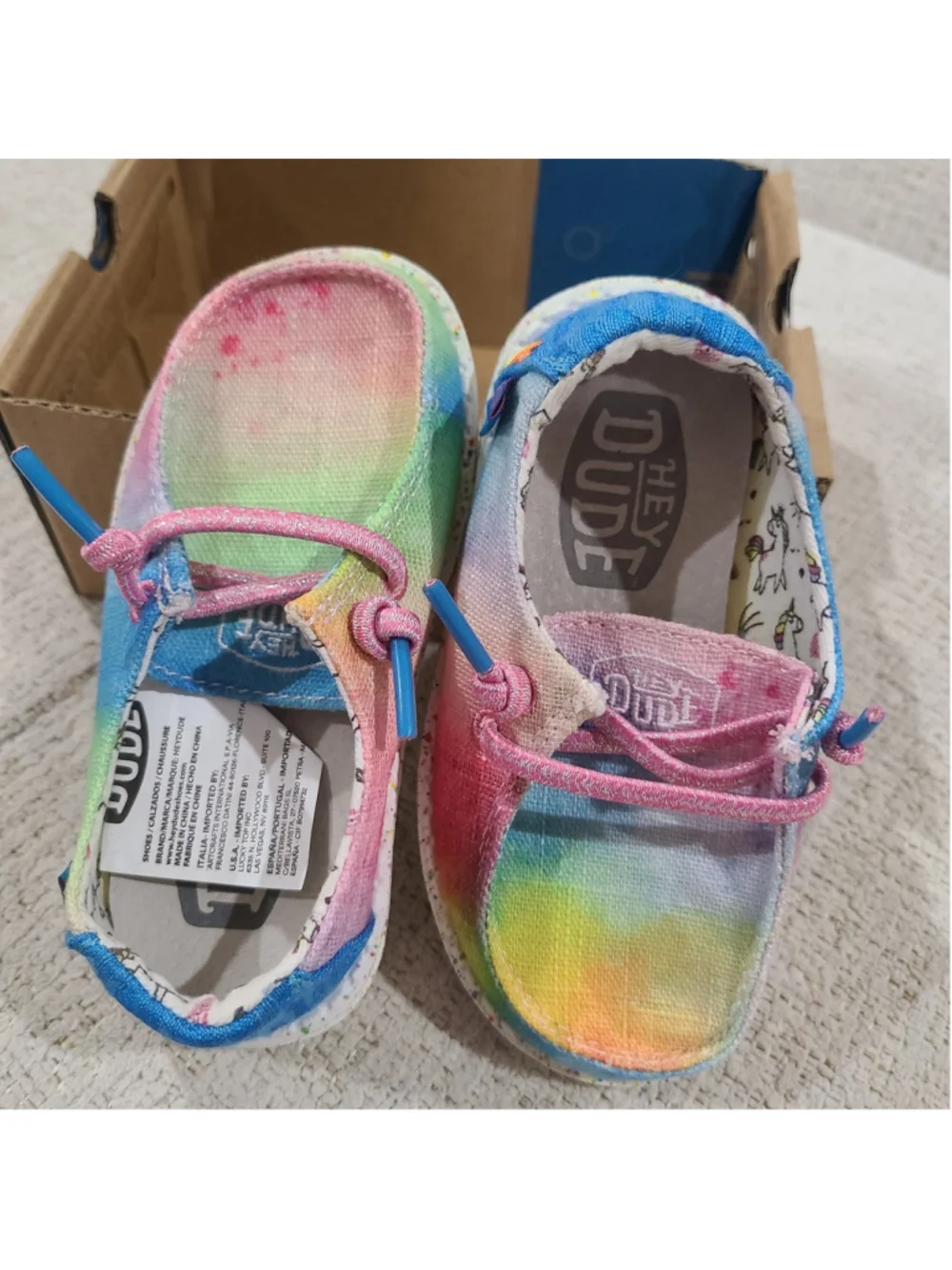 NEW Hey Dude Girls Toddler K7 Wendy Dreamer Magic Casual Shoes Multicolor - Picture 2 of 10